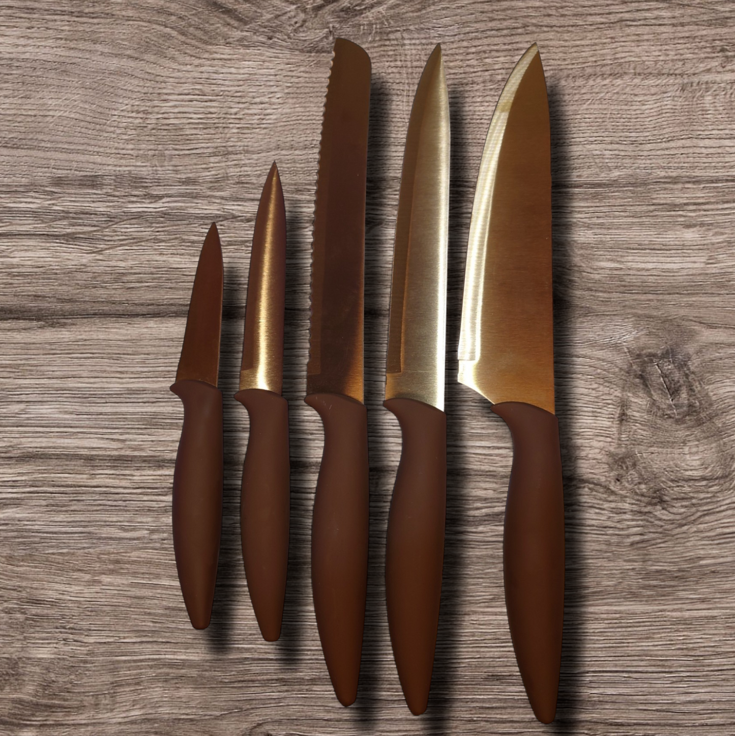 Premium Golden Kitchen Knife Titanium Coated