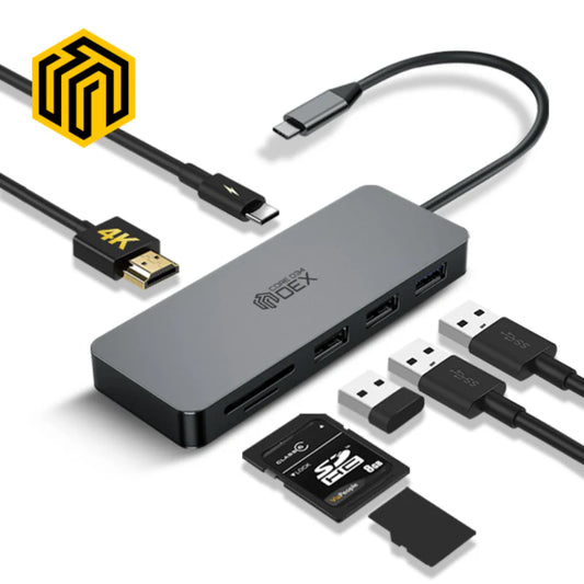 Thinkway - CORE D34DEX 7in1 HDMI Multiport Hub (Container Product) 100% orignel (Best Price in Pakistan)