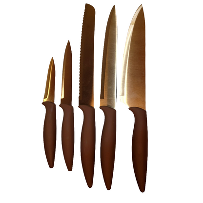 Premium Golden Kitchen Knife Titanium Coated