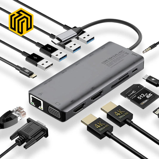 Thinkway CORE D84 Dual HDMI 13in1 Multiport Hub Type-C Triple Display Unpowered