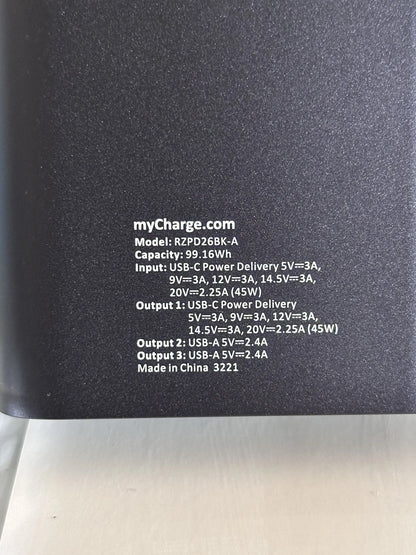 myCharge 26800mAh 45W Laat Product